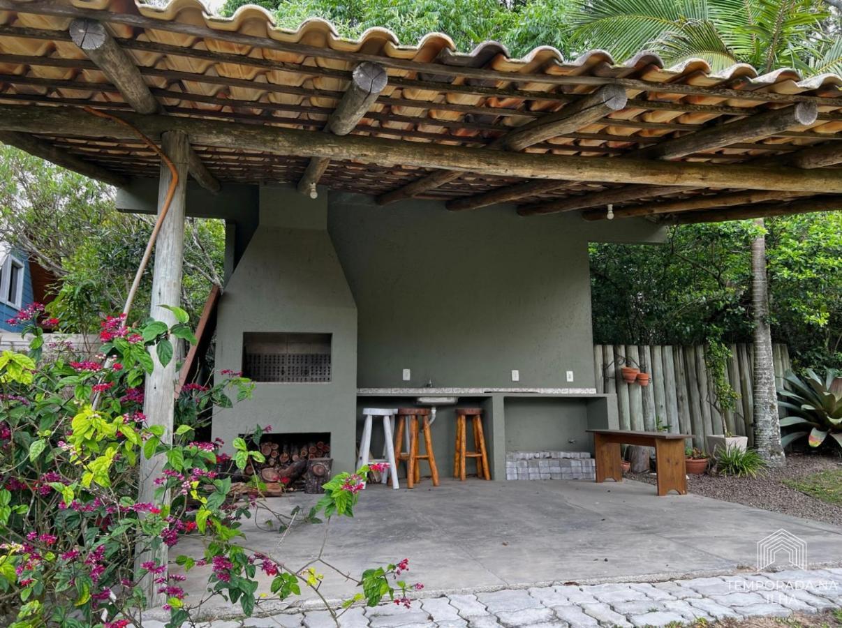 Casa De Praia No Rosa - Vista Para Lagoa De Ibiraquera 因比图巴 外观 照片